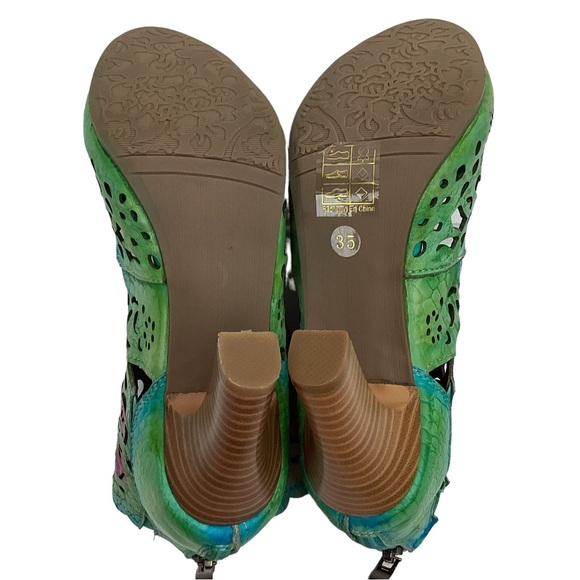 NWOT  L’Artiste by Spring Step Loverlee Leather Laser-Cut Bootie - Picture 8 of 14